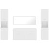 vidaXL Baderomsmøbler 4 stk hvit konstruert tre