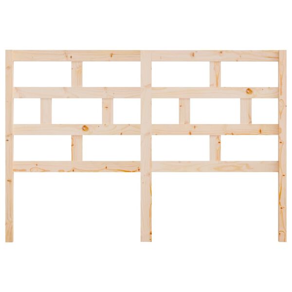 vidaXL Sengegavl 126x4x100 cm heltre furu