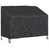 vidaXL Hagebenkdeksel Svart 134 x 70 x 65 / 94 cm 420D Oxford stoff