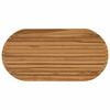 vidaXL Bordplate 100 x 50 x 3,5 cm Oval Massivt Teaktre Naturlig