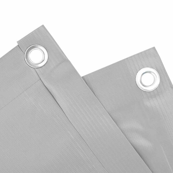 vidaXL Balkongskjerm gr&aring; 500x75 cm PVC