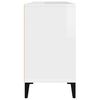 vidaXL Servantskap høyglans hvit 80x33x60 cm konstruert tre