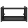 vidaXL Vegghengt servantramme for bad svart 59x38x31 cm jern