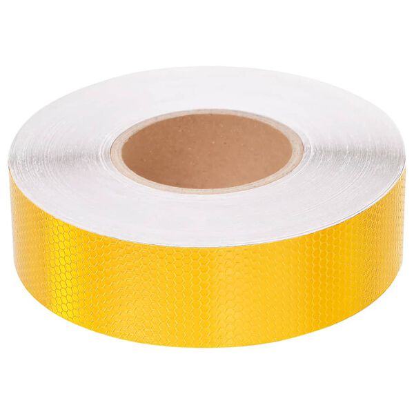 vidaXL Reflekterende tape gul 5 cm x 50 m PVC