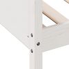 vidaXL Dagseng uten madrass hvit 90x190 cm heltre furu