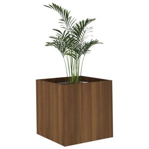 vidaXL Plantekasse brun eik 40x40x40 cm konstruert tre