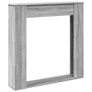 vidaXL Peisramme gr&aring; sonoma 100x20x100 cm konstruert tre