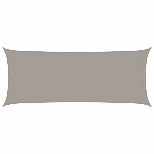 vidaXL Solseil 160 g/m&sup2; rektangul&aelig;r lysegr&aring; 2x4,5 m HDPE