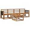 vidaXL Utend&oslash;rs sofa-sett 4 pcs Naturlig Solid akasietre