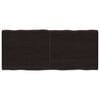 vidaXL Bordplate m&oslash;rkebrun 140x60x(2-4)cm behandlet heltre naturlig