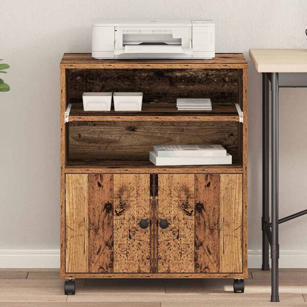 vidaXL Skiverstativ Gammelt tre 60 x 48 x 74 cm Konstruert tre