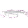 vidaXL Uttrekkbar dagseng 2x(90x190) cm heltre furu