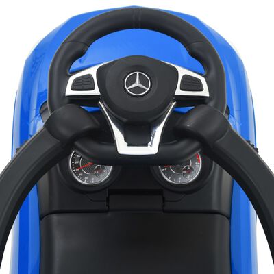 vidaXL Gåbil med skyvehåndtak Mercedes Benz GLE63 blå