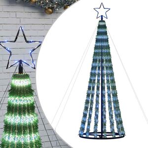 vidaXL LED Juletre 275 LEDs Bl&aring; 180 cm