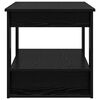 vidaXL Kaffebord Svart Eik 72 x 50 x 50 cm Konstruert tre