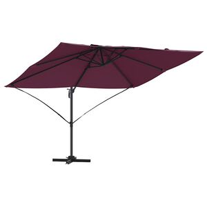 vidaXL Parasoll Bordeaux R&oslash;d 351 x 250 x 260 cm Polyester og aluminium