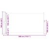 vidaXL Uttrekkbar sidemarkise 160x300 cm svart