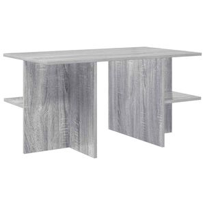 vidaXL Kaffebord Gr&aring; sonoma 87 x 50 x 45 cm Konstruert tre