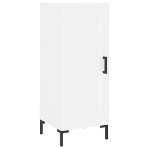 vidaXL Skjenk hvit 34,5x34x90 cm konstruert tre