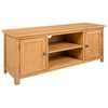 vidaXL TV-benk 110x35x44 cm heltre eik