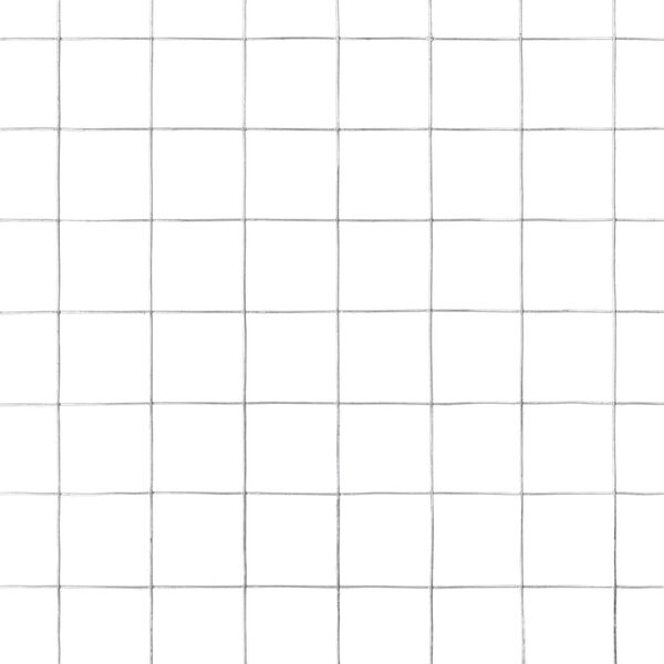 vidaXL Trådgjerde kylling galvanisert stål 10x1,5 m sølv