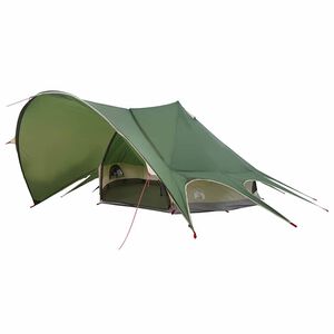 vidaXL Teepee Teltt 7-Personer med tak Gr&oslash;nn og Gr&aring; 600 x 600 x 347 cm