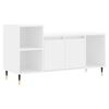 vidaXL TV-benk hvit 100x35x55 cm konstruert tre