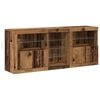 vidaXL LED sideboard Gammelt tre 162 x 37 x 67 cm Konstruert tre