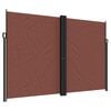 vidaXL Uttrekkbar sidemarkise 220x1000 cm brun