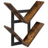vidaXL Vegghengt Flytende Hylle R&oslash;kt Eik 43 x 15 x 47 cm