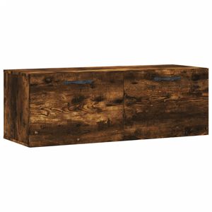 vidaXL Veggskap 2 stk r&oslash;kt eik 100x36,5x35 cm konstruert tre