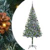 vidaXL Kunstig juletre med 300 LED med stativ gr&oslash;nn 180 cm PVC og st&aring;l