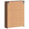 vidaXL Baderomsspeilskap med hylle TULUM Brun Eik 60 x 16,5 x 78 cm