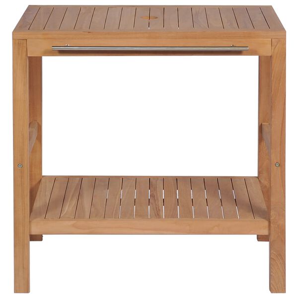 vidaXL Servantskap for bad heltre teak 74x45x75 cm