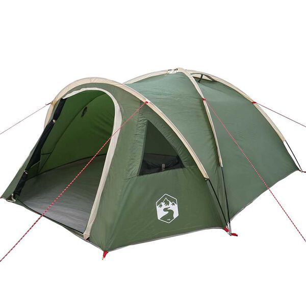 vidaXL Camping Telt med tak grønn 308 x 268 x 130 cm Polyester