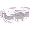 vidaXL Hagesofaer med puter 8 deler gr&aring; polyrotting akasie