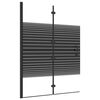 vidaXL Leddet dusjd&oslash;r ESG 100x140 cm svart