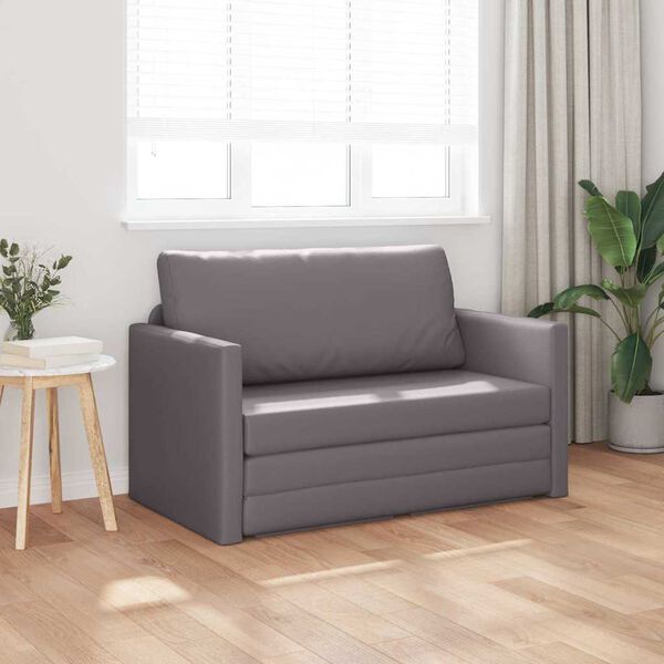 vidaXL Sofa seng Grå 124 x 71 x 78 cm Fløyel