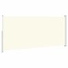 vidaXL Uttrekkbar sidemarkise 220x500 cm kremhvit