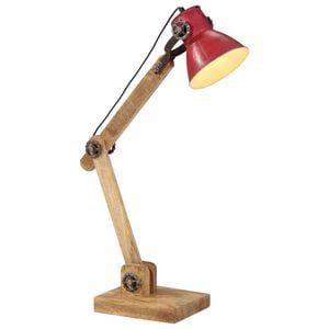 vidaXL Skrivebordslampe 25 W m&oslash;rker&oslash;d 23x18x96 cm E27