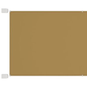 vidaXL Vertikal markise beige 140x420 cm oxfordstoff