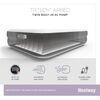 Bestway Luftmadrass Tritech 2 personer 203x152x46 cm svart