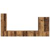 vidaXL TV vegghyllesett Veggmontert 6 pcs Gamle tre