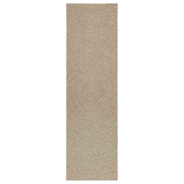 vidaXL Teppe ZIZUR beige 80x250 cm jute-utseende innend&oslash;rs og utend&oslash;rs