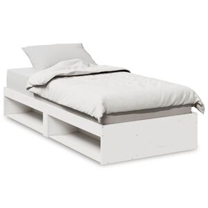vidaXL Dagseng uten madrass hvit 90x200 cm heltre furu