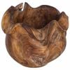vidaXL Fruktbolle JEPARA Teak brun &Oslash; 35 cm Massivt Teaktre