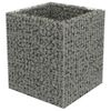 vidaXL Gabion høybed galvanisert stål 90x90x100 cm