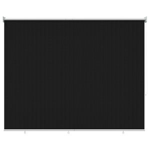 vidaXL Utend&oslash;rs Rullegardin 90% UV-blokk Svart 200 x 140 cm HDPE