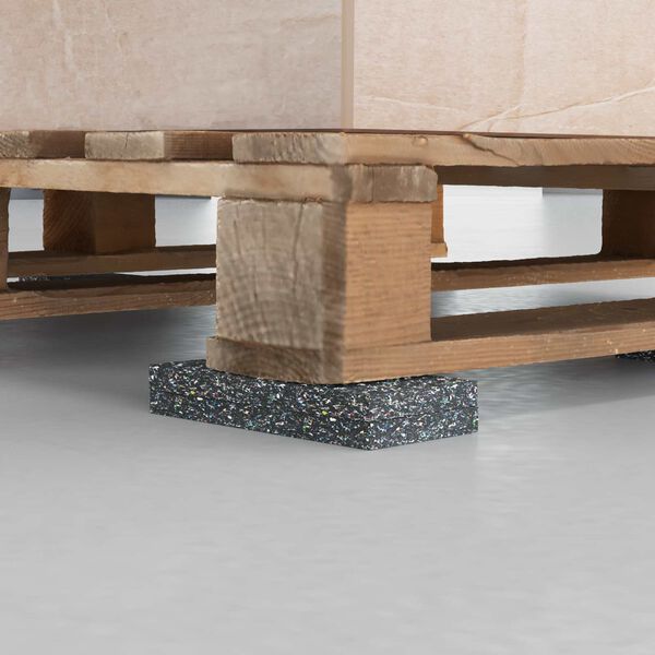 vidaXL Gummiruller Svart 2000 x 10 x 0,8 cm Gummi