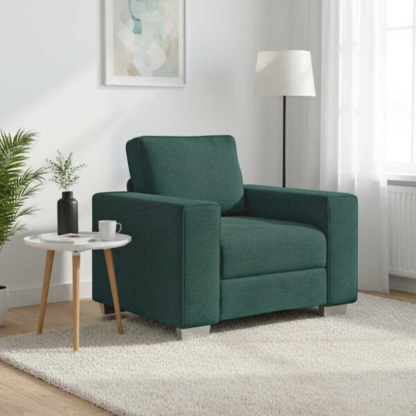 vidaXL Sofa Mørkegrønn 100 x 77 x 82 cm stoff